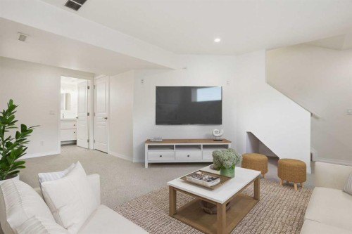 83 Auburn Bay Boulevard Se, Calgary, AB - Indoor Photo Showing Living Room