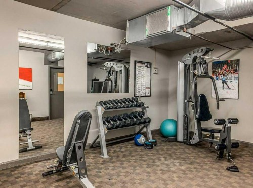 2109-250 2Nd Avenue, Dead Man'S Flats, AB - Indoor Photo Showing Gym Room
