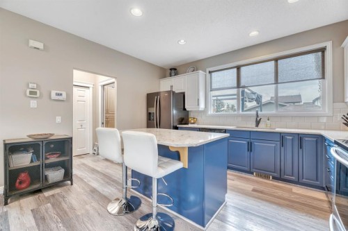 250 Prestwick Close Se, Calgary, AB - Indoor Photo Showing Kitchen With Upgraded Kitchen