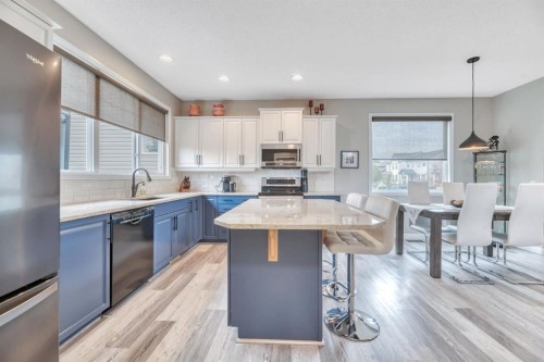 250 Prestwick Close Se, Calgary, AB - Indoor Photo Showing Kitchen With Upgraded Kitchen