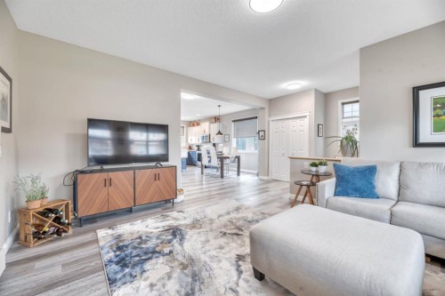 250 Prestwick Close Se, Calgary, AB - Indoor Photo Showing Living Room