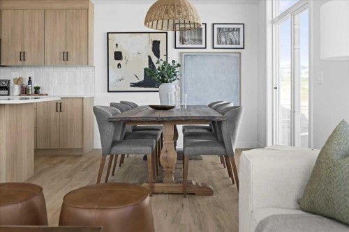 214 Greystone Boulevard, Cochrane, AB - Indoor Photo Showing Dining Room