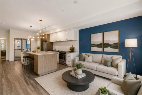 208-811 5 Street Ne, Calgary, AB - Indoor Photo Showing Living Room