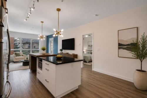 208-811 5 Street Ne, Calgary, AB - Indoor Photo Showing Kitchen