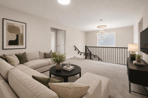 61 Rowmont Heath Nw, Calgary, AB - Indoor Photo Showing Living Room