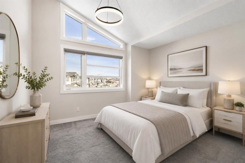 61 Rowmont Heath Nw, Calgary, AB - Indoor Photo Showing Bedroom
