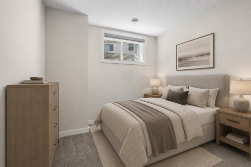 61 Rowmont Heath Nw, Calgary, AB - Indoor Photo Showing Bedroom