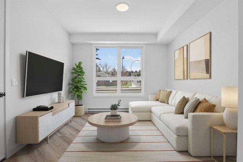 4907 Bowness Road Nw, Calgary, AB - Indoor Photo Showing Living Room