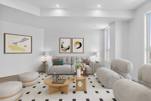 4907 Bowness Road Nw, Calgary, AB - Indoor Photo Showing Living Room