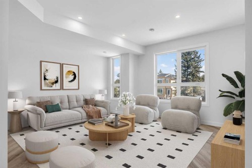 4907 Bowness Road Nw, Calgary, AB - Indoor Photo Showing Living Room