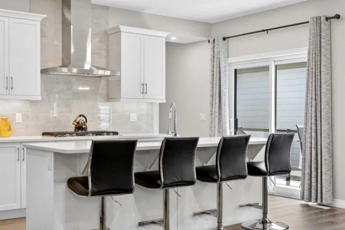 1949 Mahogany Boulevard Se, Calgary, AB - Indoor Photo Showing Kitchen With Upgraded Kitchen