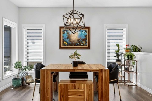 1949 Mahogany Boulevard Se, Calgary, AB - Indoor Photo Showing Dining Room