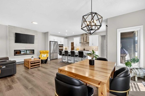 1949 Mahogany Boulevard Se, Calgary, AB - Indoor With Fireplace