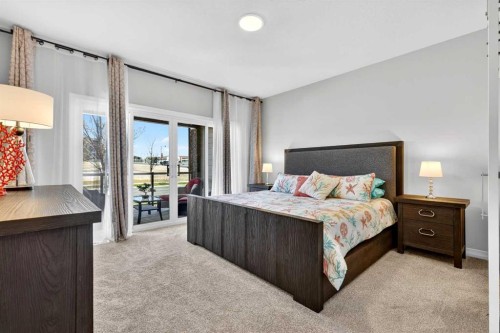 1949 Mahogany Boulevard Se, Calgary, AB - Indoor Photo Showing Bedroom