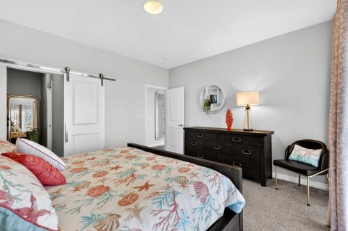 1949 Mahogany Boulevard Se, Calgary, AB - Indoor Photo Showing Bedroom