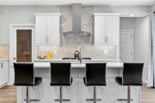 1949 Mahogany Boulevard Se, Calgary, AB - Indoor Photo Showing Kitchen With Upgraded Kitchen