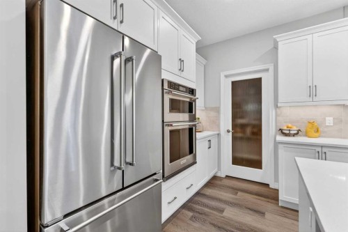 1949 Mahogany Boulevard Se, Calgary, AB - Indoor Photo Showing Kitchen With Stainless Steel Kitchen