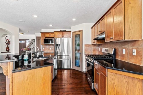 90 New Brighton Manor Se, Calgary, AB - Indoor Photo Showing Kitchen With Double Sink With Upgraded Kitchen