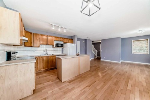 156 Simcoe Place Sw, Calgary, AB - Indoor Photo Showing Kitchen With Double Sink