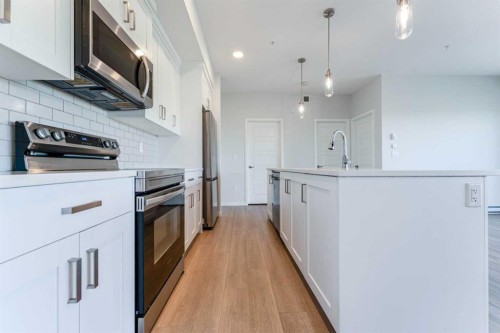 2410-42 Cranbrook Gardens Se, Calgary, AB - Indoor Photo Showing Kitchen With Upgraded Kitchen