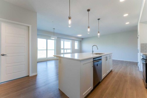 2410-42 Cranbrook Gardens Se, Calgary, AB - Indoor Photo Showing Kitchen With Upgraded Kitchen
