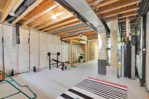 726 Redstone Drive Ne, Calgary, AB - Indoor Photo Showing Basement