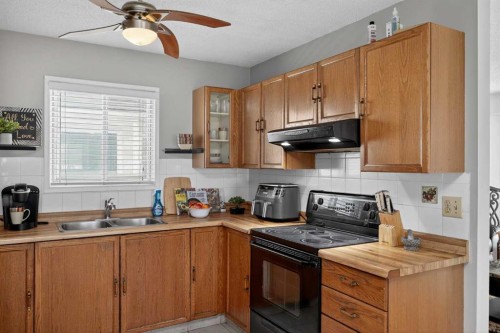 18 Martinview Crescent Ne, Calgary, AB - Indoor Photo Showing Kitchen With Double Sink