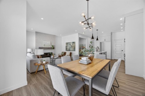 1090 Bayview Crescent, Airdrie, AB - Indoor Photo Showing Dining Room