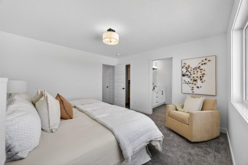 1090 Bayview Crescent, Airdrie, AB - Indoor Photo Showing Bedroom