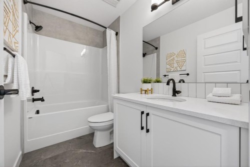 1090 Bayview Crescent, Airdrie, AB - Indoor Photo Showing Bathroom