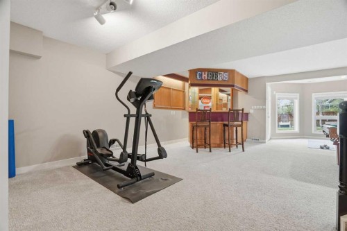 19 Hawkside Close Nw, Calgary, AB - Indoor Photo Showing Gym Room