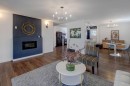 460 Parkridge Crescent Se, Calgary, AB  - Indoor Photo Showing Living Room With Fireplace 