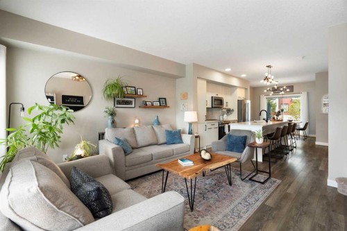 1306 Jumping Pound Common, Cochrane, AB - Indoor Photo Showing Living Room