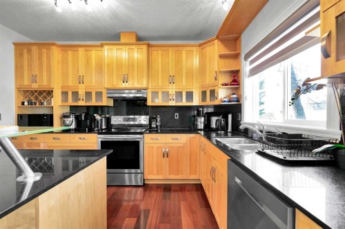 69-39 Strathlea Common Sw, Calgary, AB - Indoor Photo Showing Kitchen With Double Sink