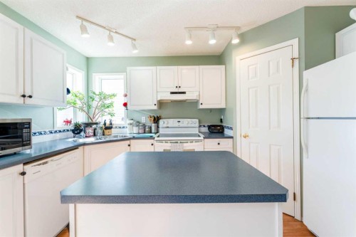 198 Somerside Park Sw, Calgary, AB - Indoor Photo Showing Kitchen With Double Sink
