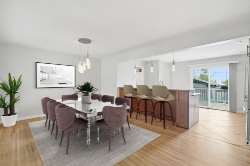 5212 Terry Road Nw, Calgary, AB - Indoor Photo Showing Dining Room