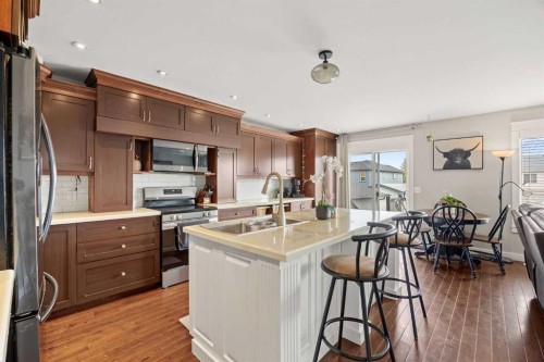 19 Covemeadow Crescent Ne, Calgary, AB - Indoor Photo Showing Kitchen With Stainless Steel Kitchen With Double Sink