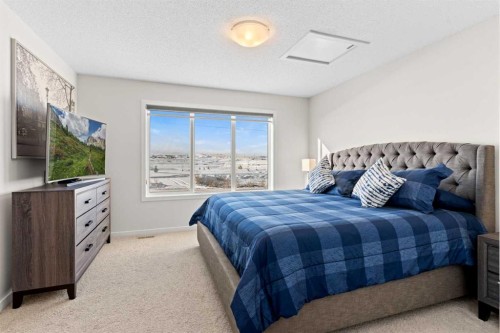 492 Chinook Gate Square Sw, Airdrie, AB - Indoor Photo Showing Bedroom