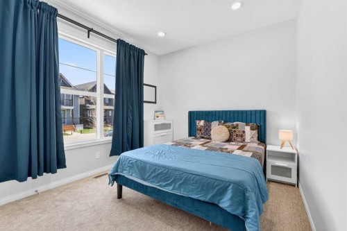 132 Seton Villas Se, Calgary, AB - Indoor Photo Showing Bedroom