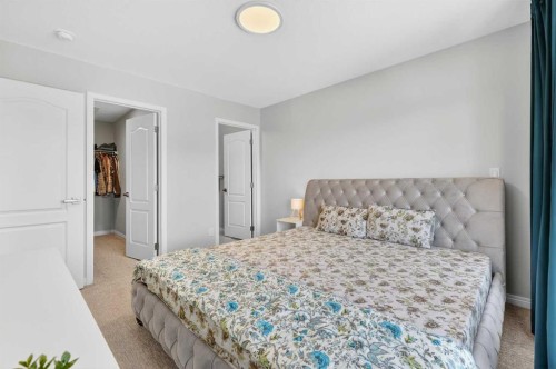 132 Seton Villas Se, Calgary, AB - Indoor Photo Showing Bedroom