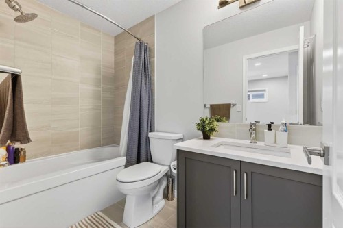132 Seton Villas Se, Calgary, AB - Indoor Photo Showing Bathroom