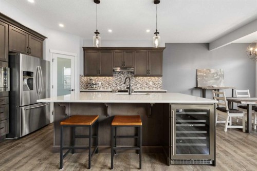 92 Sage Bluff Way Nw, Calgary, AB - Indoor Photo Showing Kitchen With Upgraded Kitchen
