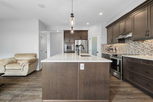 92 Sage Bluff Way Nw, Calgary, AB - Indoor Photo Showing Kitchen With Upgraded Kitchen