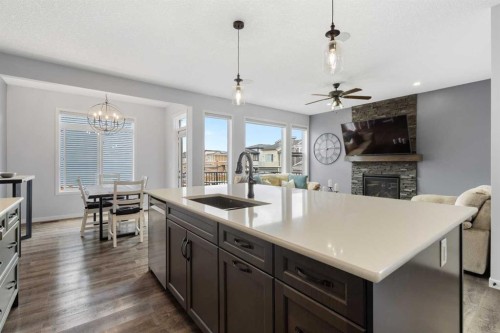 92 Sage Bluff Way Nw, Calgary, AB - Indoor Photo Showing Kitchen With Upgraded Kitchen