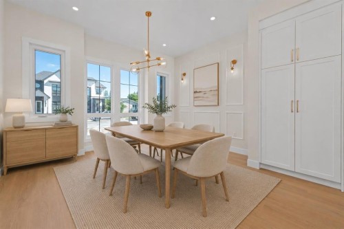 6429 33 Avenue Nw, Calgary, AB - Indoor Photo Showing Dining Room