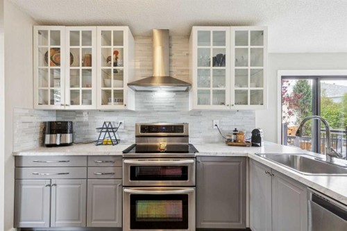 56 Riverbrook Road Se, Calgary, AB - Indoor Photo Showing Kitchen With Upgraded Kitchen