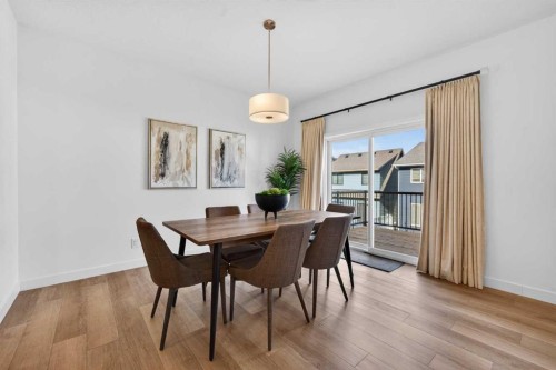 309 Baneberry Way Sw, Airdrie, AB - Indoor Photo Showing Dining Room