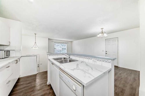 202 Saddlemead Green Ne, Calgary, AB - Indoor Photo Showing Kitchen With Double Sink