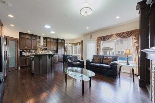 220 Saddlelake Drive Ne, Calgary, AB - Indoor Photo Showing Living Room