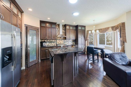 220 Saddlelake Drive Ne, Calgary, AB - Indoor Photo Showing Kitchen With Upgraded Kitchen